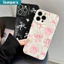 ibumpers Ốp lưng iphone cute coquette nơ in hình nhám Ốp điện thoại mỏng silicone mềm chống bẩn chống sốc cho Iphone 15 14 12 13 11 pro max IP 7 8 plus Iphon x xr xs max