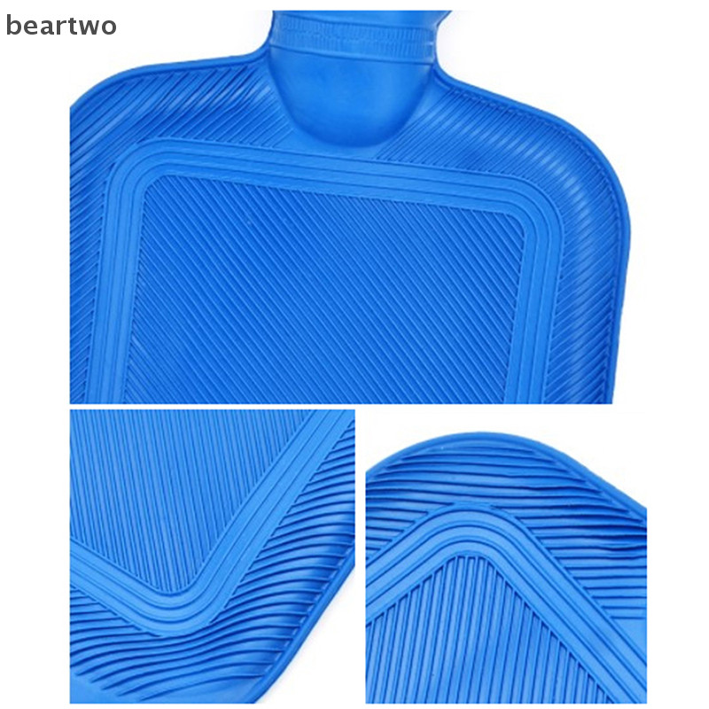 < Beartwo > 500 / 1000ml Bình nước nóng cao su phun nước nóng dày Chai nước nóng mùa đông Túi nước ấm chân tay Chai nước đẹp