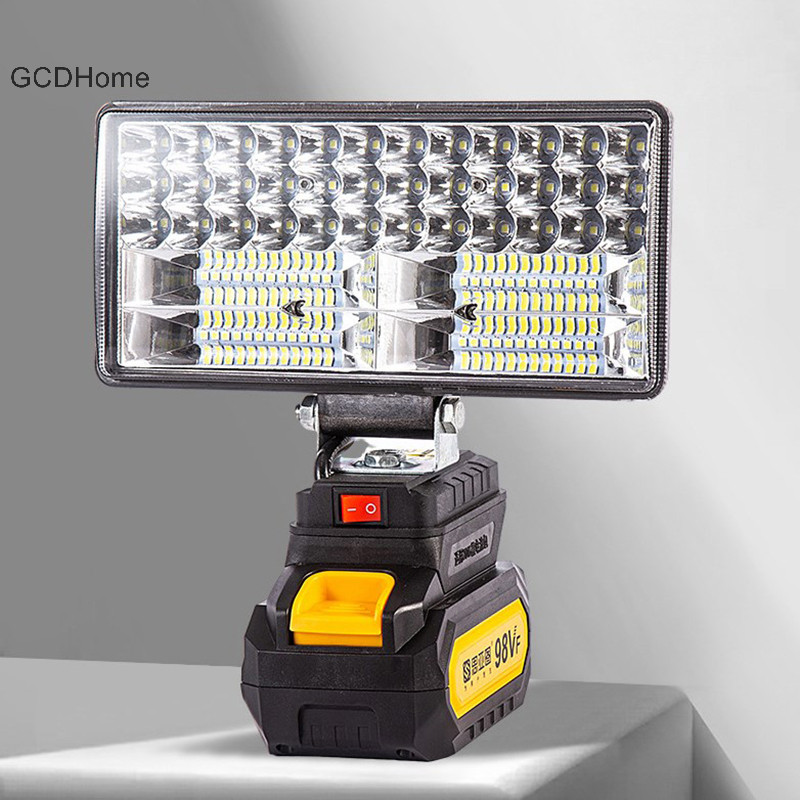 Gcdhome Cho 18V Li-ion LED Đèn Làm Việc 3 / 4 Inch Đèn Pin Di Động Khẩn Cấp Lũ Cắm Trại Ánh Sáng HOT
