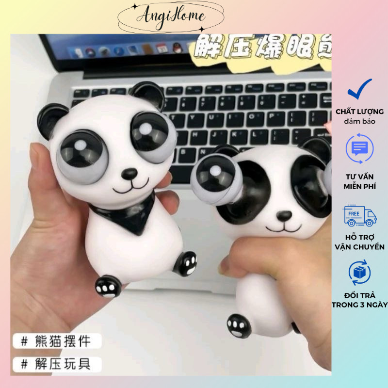 Đồ chơi gấu trúc bóp mắt lòi giải tỏa căng thẳng ANGIHOME