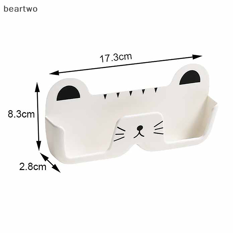 < Beartwo > Giá đỡ kính treo tường hình dễ thương - Trang trí không đục lỗ, Kính râm và chân đế, tủ quần áo sắp xếp kính râm đẹp