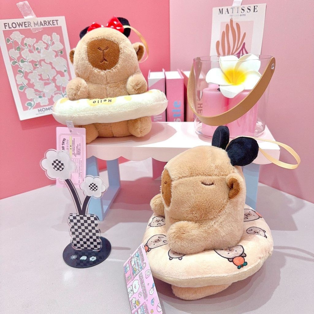 Capybara Đeo Phao Gấu Bông Capybara Phao Vịt Dễ Thương Capybara Phao Bơi Cao Cấp Mẫu Mã Và Kích Thước Đa Dạng