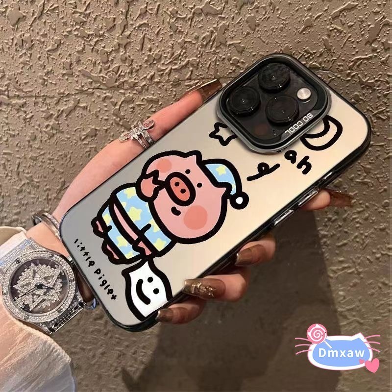 Ốp Lưng Lợn Hồng Ngộ nghĩnh Cho OPPO Reno 12 11 Pro 11F 8T 7 8 6 4 4G 8T 5G 9 8 7 6 5 Pro Plus 7Z 8Z 7 8 5 4 Lite 5F 4F Vỏ Chống Sốc Hoạt Hình Dễ Thương Màu Hồng Ốp điện thoại cặp đôi lợn