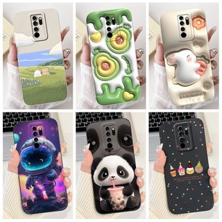 Dành Cho Xiaomi Redmi Note 8 Pro Ốp Lưng Gấu Trúc Đáng Yêu Hoạt Hình Vuông Silicon Chống Sốc TPU Mềm Cho Xiomi Redmi Note 8 Pro Ốp Lưng