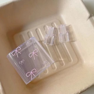 5 Cái / bộ Nơ Màu Hồng Đáng Yêu Bộ Sạc & Cáp Dữ Liệu Bảo Vệ Cho iPhone 18W / 20W Sạc