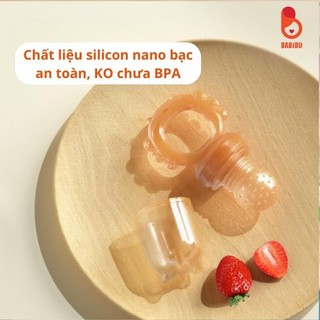 Núm nhai ăn dặm trái cây, thức ăn cho bé từ 3 tháng tuổi