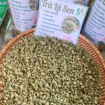 Trà lá sen non cuộn, sấy lạnh (500g, 1kg) giúp giảm cân giảm mỡ máu, đặc sản trà lá sen, chè lá sen sao vàng vo viên