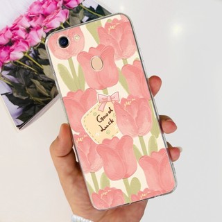 Dành Cho OPPO F5 / F5 Youth Case CPH1723 CPH1727 Bao Da Hoa Thời Trang Silicon Trong Suốt Vỏ Mềm Cho OPPO F7 CPH1819 F 5 F 7 Ốp Lưng