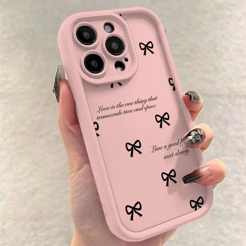 Vỏ Tương Thích Cho Vivo Y100 Y16 Y03 V30 Y20i Y17 Y20 Y21S Y12S Y17S Y15 Y21 V27 Y15S Y27 Y35 Y36 Y15A Y12 Y30 Y30i Y95 Y20S Y91 Y33S Vỏ Chống Sốc Mềm Nơ Tiếng Anh