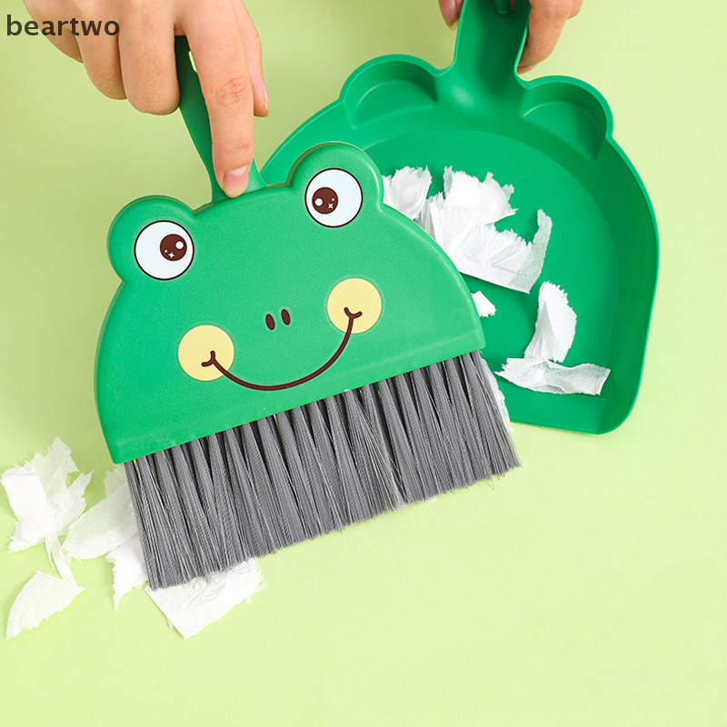 < Beartwo > Bộ cọ bụi nhỏ Bàn làm việc tại nhà Vệ sinh thùng rác Xẻng thú cưng Trẻ em xinh đẹp