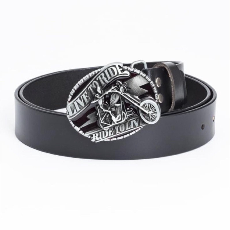 Thắt Lưng Da Nam Phong Cách Cao Bồi_Wear Resistant Adult Waist Belts