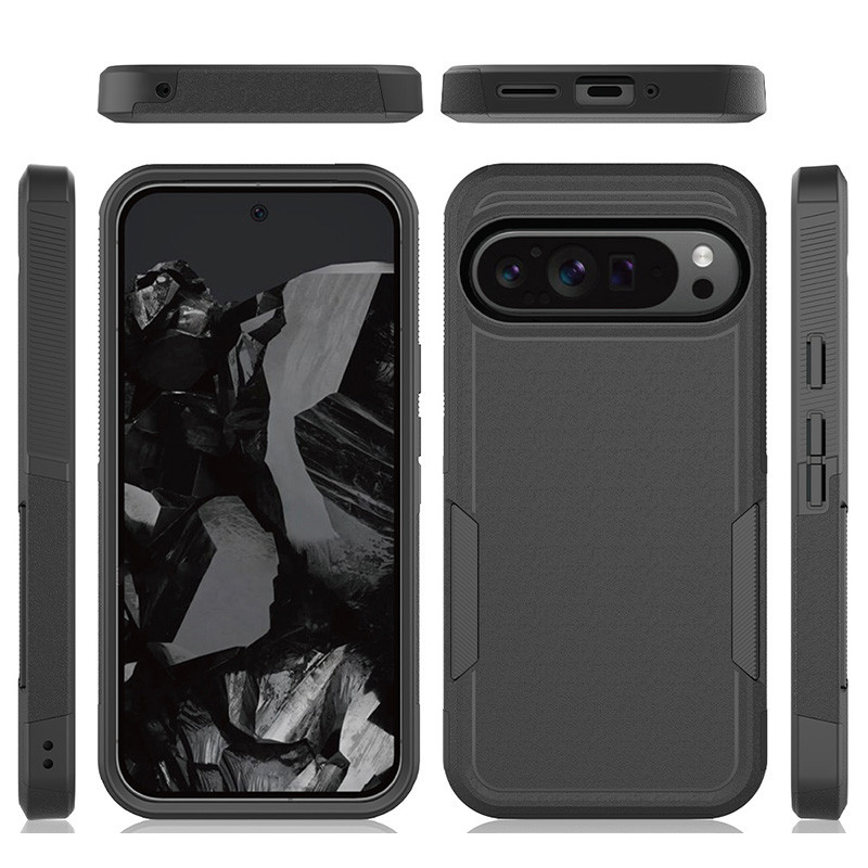 Dành Cho Google Pixel 9 Pro XL 8 8a 7 7a 6a Vỏ Điện Thoại Chống Sốc Hạng Nặng Hai Lớp