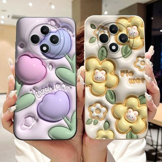 Ốp Chống Sốc Cho OPPO Reno12 F 5G Ốp điện thoại Silicon Mềm Hoa Phong Cách Mới Cho OPPO Reno 12F 12 F Reno12F Ốp điện thoại