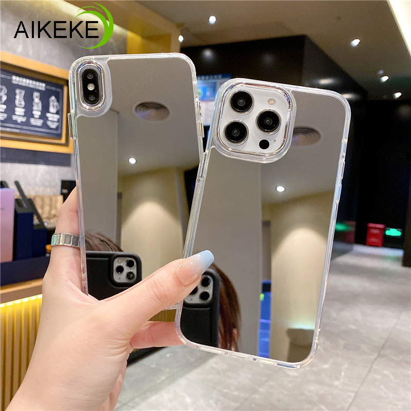 Dành Cho Samsung Galaxy A15 A05S M32 M15 M13 A30 A20S A14 A13 A12 A11 A04 A03S A02S M22 M12 M11 F22 F15 Ốp Điện Thoại Gương Thời Trang TPU Mềm Mạ Điện Kim Loại Cam Cặp Đôi Ốp Lưng