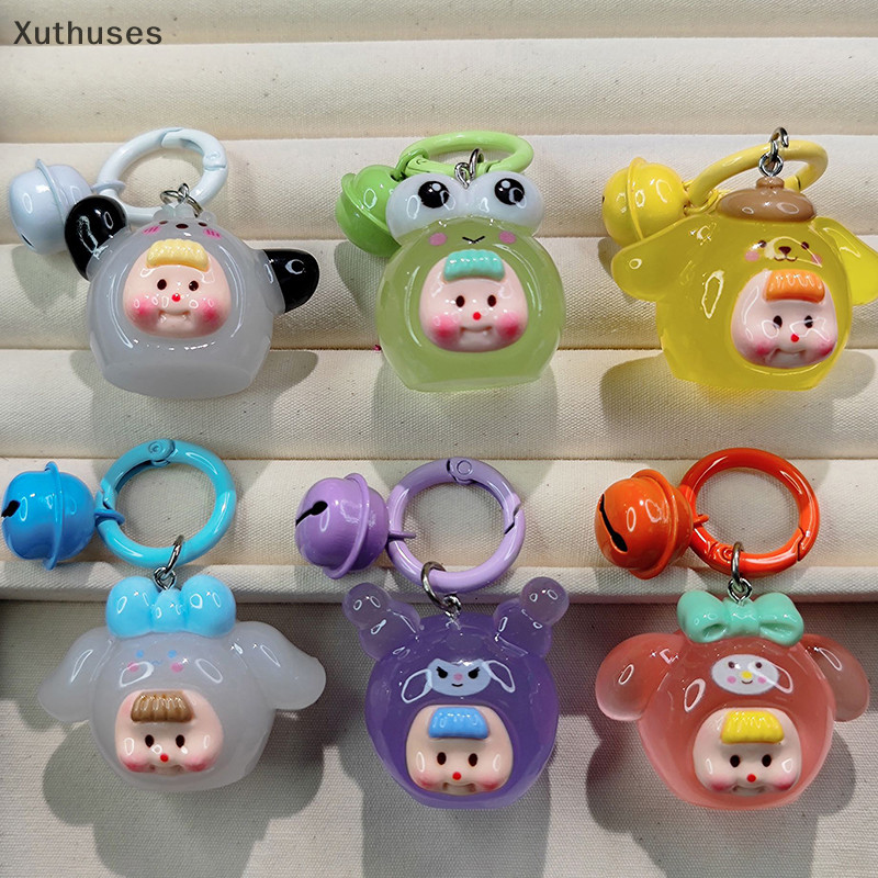 Móc khóa phát sáng có chuông Sanrio Duo Mei