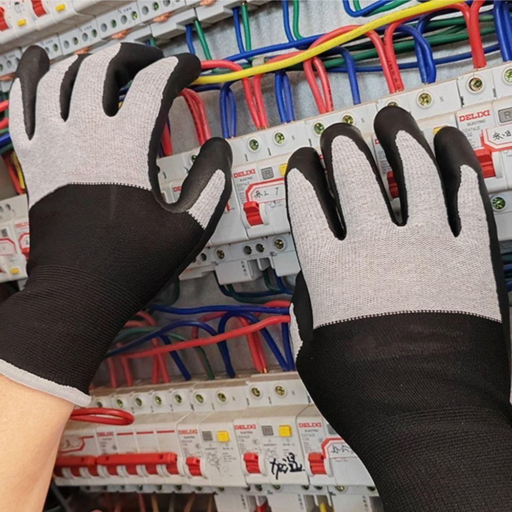 Găng tay cách điện SUNKISSD, Găng tay cách nhiệt màn hình cảm ứng Nitrile 400V / 500V, Dụng cụ chống tĩnh điện Găng tay an toàn làm việc gia đình siêu mỏng Điện