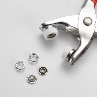 Bộ kìm bấm khuy cúc áo kèm hộp 50/100 chi tiết cúc áo, Dụng cụ bấm khuy đa năng ALINE