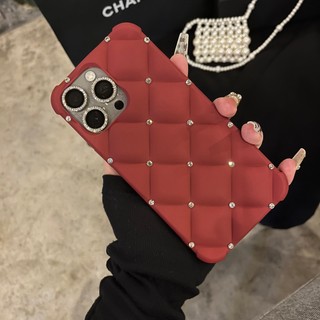 Ốp điện thoại kiểm tra kim cương giả sang trọng bằng kim cương giả cho iPhone15 14 13 12 11 Pro Max bảo vệ camera chống sốc Ốp lưng silicon mềm chống rơi
