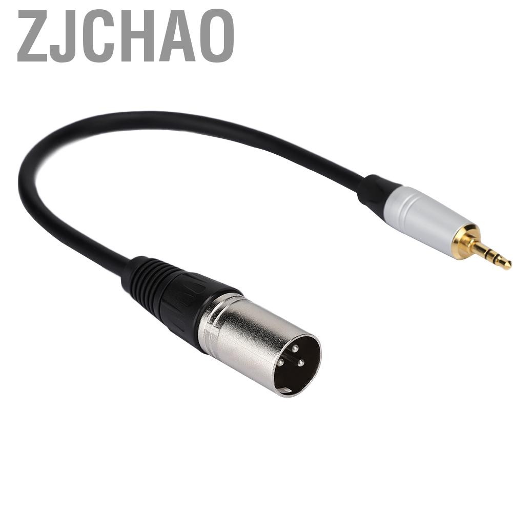 Zjchao Bộ chuyển đổi cáp chuyển đổi âm thanh nổi 3,5 mm từ nam sang XLR