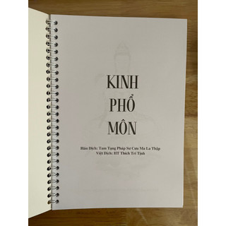 Sách - Combo Vở chép Kinh Địa Tạng Bồ Tát Bổn Nguyện và Vở Chép Kinh Phổ Môn ( gáy lò xo, In chữ mờ)