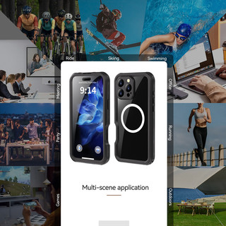 ốp lưng 16promax chống nước IP68 cho iPhone 16 Pro Max 16 Plus Bảo vệ toàn diện Vỏ điện thoại lặn dưới nước