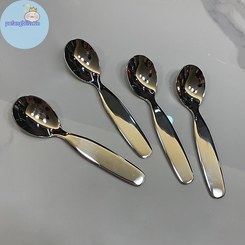 Pufangbliss Trẻ Em Bộ Đồ Ăn Sâu Dày Thép Không Gỉ Trẻ Em Thìa Eag Thìa Nĩa Inox 304 Nĩa Trẻ Em VN