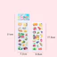 Sticker 3D nổi trang trí sổ sách, bình nước, điện thoại chống thấm nước