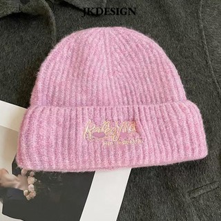 Mũ dệt kim JKDESIGN, Mũ beanie ấm áp dễ thương, Mũ beanie dày thời trang thông thường Y2K dành cho nam nữ