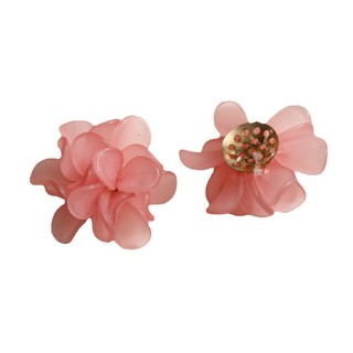 Bông tai cụm hoa mờ tươi mới DIY acrylic ngọt ngào, trang sức tai phụ nữ, phụ kiện treo bán buôn
