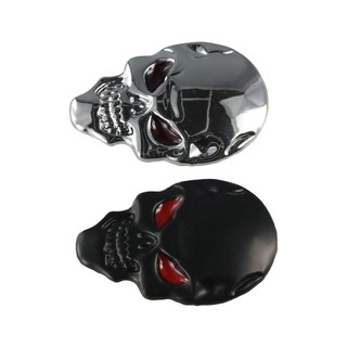 Nhãn dán xe hơi đầu lâu kim loại 3d YONDR, dễ dàng cài đặt Skull Skeleton Skull Skeleton Decal xe hơi, Hợp kim kẽm tự dính Phong cách Punk mát mẻ 3d Huy hiệu huy hiệu đầu lâu bằng kim loại Trang trí xe hơi