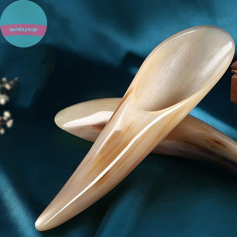Sund 1 Tự Nhiên Trâu Sừng Căng Thẳng Guasha Dụng Cụ Massage Châm Cứu SPA Gua Sha Máy Mát Xa Cạo Ban VN