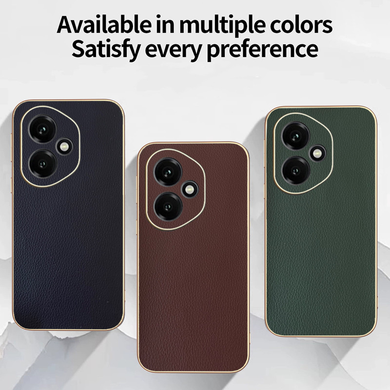 Ốp Lưng Cho Honor 400 Pro 400Lite Da Màu Trơn Siêu Mỏng Mạ Điện TPU Edge Chống Rơi Vỏ Điện Thoại