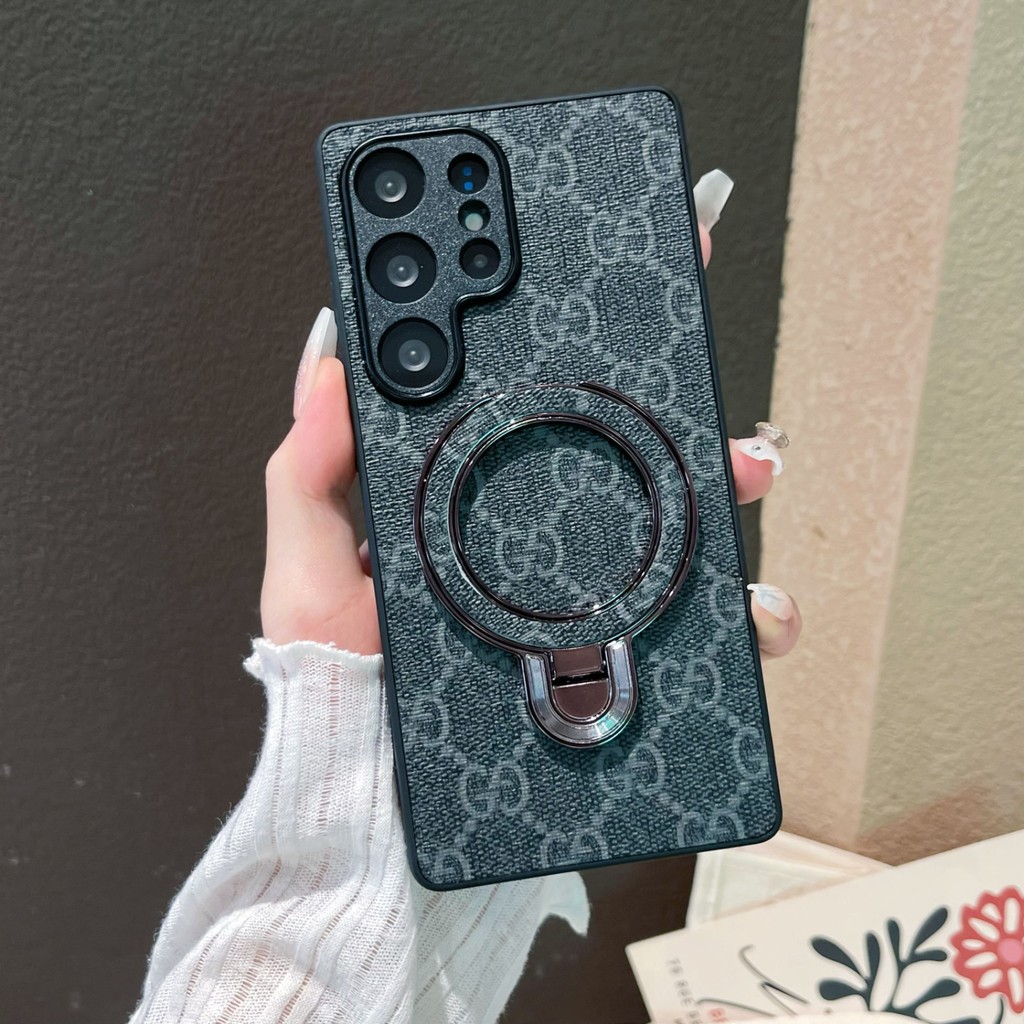 Dành Cho Samsung S10 S20 S21 S22 S23 S24 S25 PLUS S25ULTRA S24U S23U S22U S21U S20FE S21FE S23FE S24FE Da PU Cao Cấp Độc Đáo Với Giá Đỡ Từ Tính Vỏ Điện Thoại Chống Sốc
