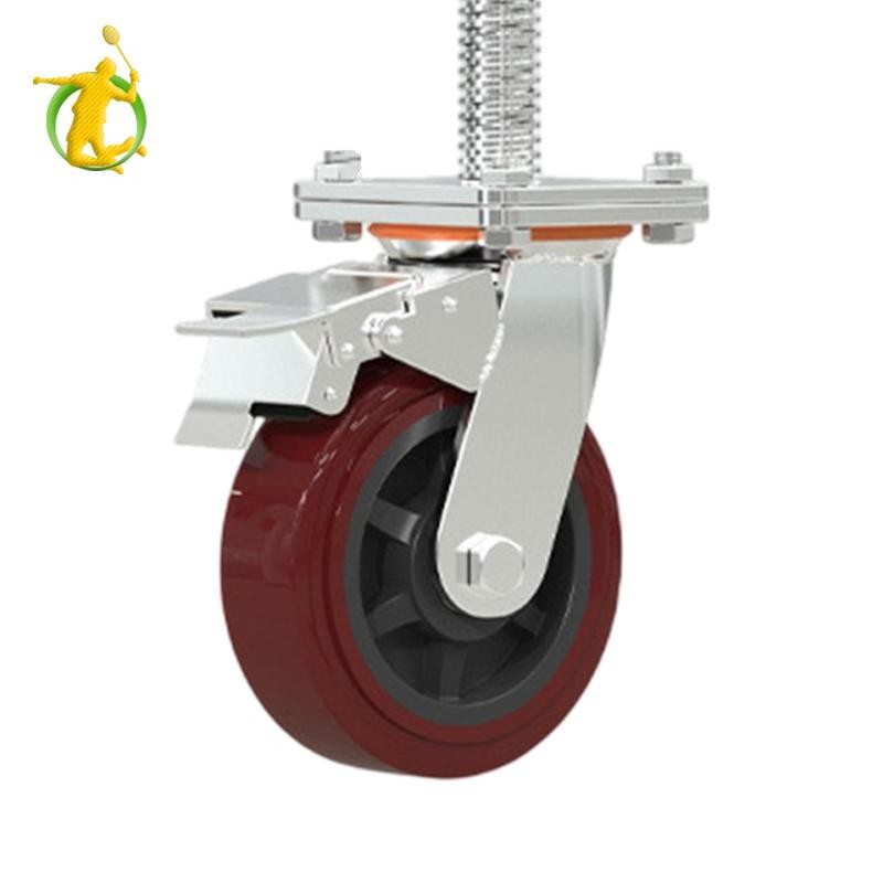 Bánh xe giàn giáo Thiết thực Bánh xe 6 inch linh hoạt cho kệ bàn làm việc