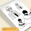 Sách vẽ tay NORDICLLIFE, Phác thảo vẽ tay Vẽ đường vẽ nghệ thuật, Sách phác thảo dòng 48 trang Anime đơn giản dành cho người mới bắt đầu