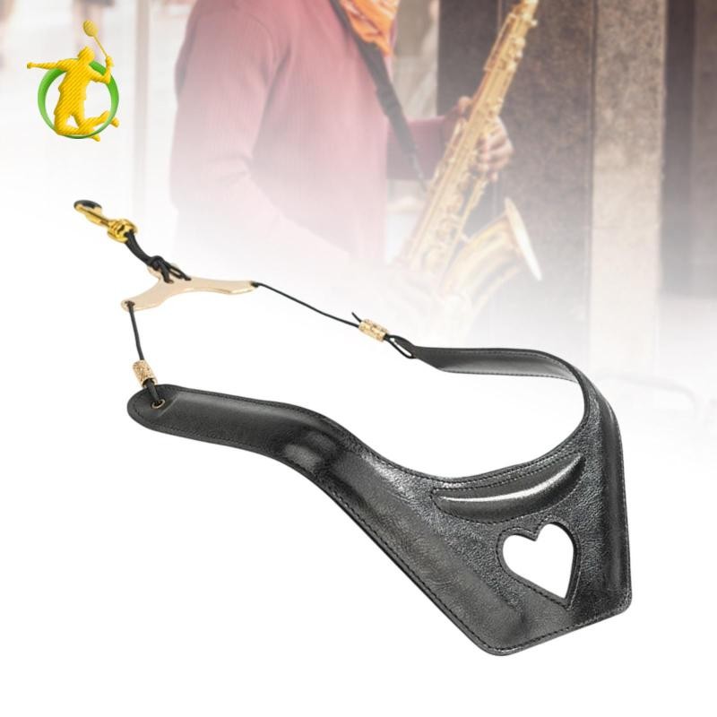 Saxophone Dây Đeo Vai Có Thể Điều Chỉnh Thoải Mái Tiện Lợi Da PU Sax Dây Đeo Cho Tenor Baritone Soprano Alto Saxophone