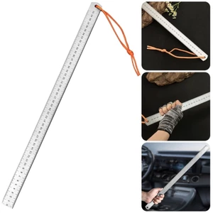 MOON Thước Đa Năng Cạnh Thẳng Dụng Cụ Đo 50cm Thước Thẳng Thép Không Gỉ Xe Gắn Thước Quốc Phòng