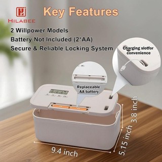 Hộp Bảo Quản Có Thể Khóa Hộp Khóa Hẹn Giờ Tổ Chức Có Thể Khóa Hộp Đựng Mỹ Phẩm Đồ Ăn Nhẹ Hộ Chiếu Dụng Cụ Học Tập Ký Túc Xá