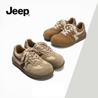Giày thể thao nâng cao nền tảng mới của Jeep dành cho nữ mùa xuân - Da vàng đa năng, Giày trượt ván thời trang thông thường