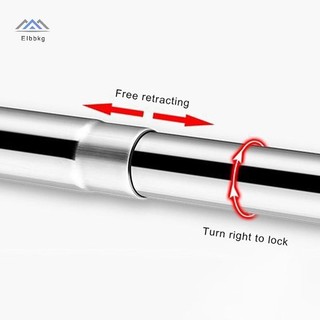 ELBBKG Có Thể Mở Rộng Cong Thanh Rèm Tắm Thép Không Gỉ Hình Chữ L Bạc Cực Màn Tắm Rèm Phòng Tắm Không Đục Lỗ Mới 3 Kích Thước Bài Hát