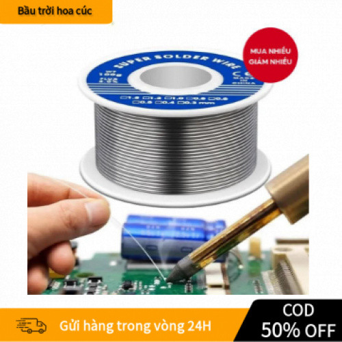 【24H】 Thiếc Hàn Lõi Thông 0.8mm – 63A Hàn Pin, Bo Mạch, Mối Hàn Đẹp, Loại Tốt, Dễ Dùng, Không Bắn