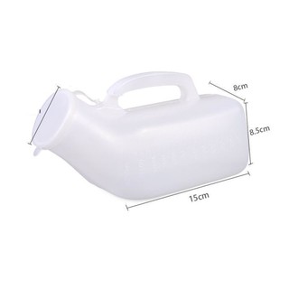 1200ml Nước Tiểu Nam Dung Tích Lớn Nồi Ngủ Có Nắp Người Cao Tuổi Di Động Di Động Vệ Sinh Bình Nước Tiểu Người Khuyết Tật Ông Già Bồn Tiểu