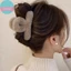 Sund Sữa Mềm Màu Cà Phê Series Lông Tơ Sang Trọng Back Updo Vuốt Tóc Ấm Lớn Sang Trọng Kẹp Barrettes Vuốt Tóc VN