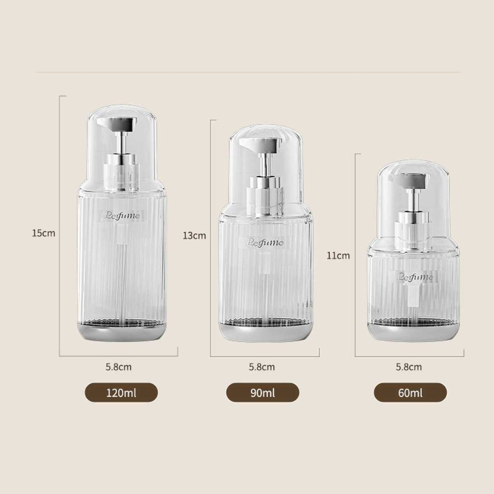 Bộ Chai Chiết Sữa Tắm Du Lịch, Lọ Chiết Dầu Gội Trong Suốt Cao Cấp Tiện Lợi