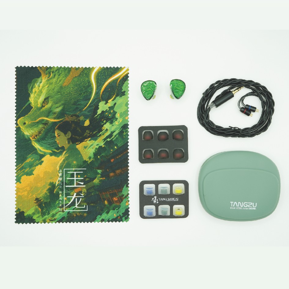 TangZu Waner 2 Jade Dragon Dynamic Driver Tai nghe nhét tai Âm thanh chất lượng cao Thoải mái khi đeo tai có dây WanerII Xanh lá cây | BigBuy360 - bigbuy360.vn