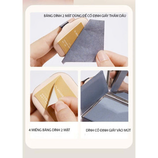 [GECOMO] Giấy Thấm Dầu Than Tre GECOMO Thấm Hút Dầu Thừa Trên Mặt, Giảm Bã Nhờn, Giúp Da Khô Thoáng, Sáng Mịn