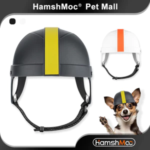 HamshMoc Bảo Vệ Chó Mũ Bảo Hiểm Dày ABS Shield Top Chống Sốc Bọt Thoáng Khí Thiết Kế Tai Móc Vòng Điều Chỉnh
