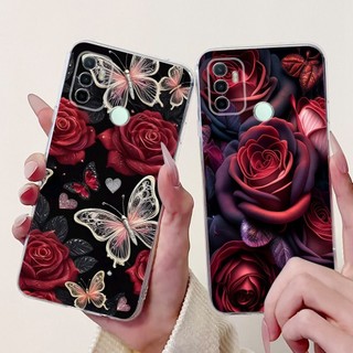 Dành Cho OPPO A53 2020 Ốp Lưng CPH2127 CPH2131 Vỏ Bướm Thời Trang Silicon Mềm Trong Suốt Ốp Lưng Điện Thoại Cho OPPO A33 2020 A53s 4G Ốp Lưng