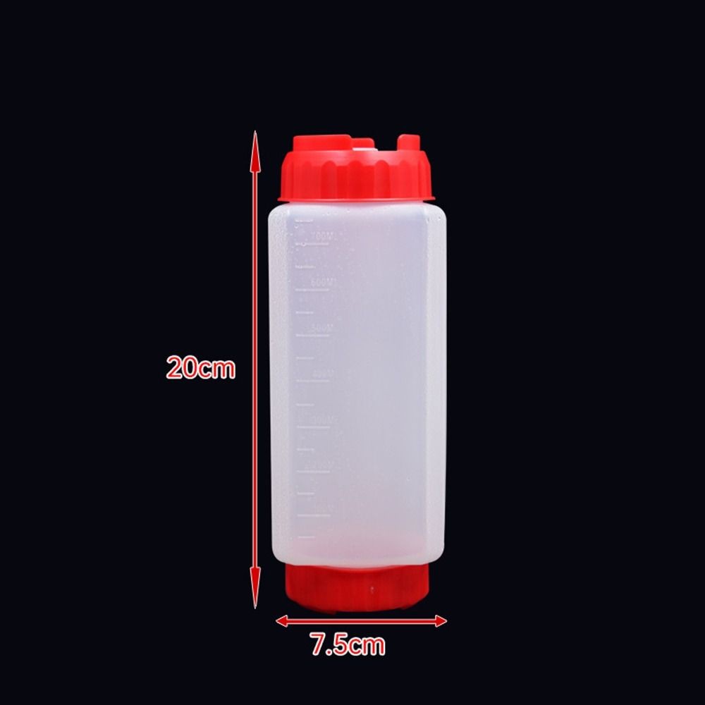 Chai Nước Sốt JiKK, In First Out First 700ml 24oz Chai Bóp, Chai Đựng Salad Nhựa Dung Tích Lớn Hai Đầu Bếp Dã Ngoại