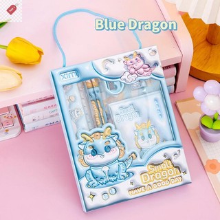 Bộ văn phòng phẩm ALIK 6in1 Bộ văn phòng phẩm cầm tay hoạt hình 3D Hộp quà học tập dành cho trẻ em Học tập Văn phòng phẩm Học sinh Đồ dùng học tập VN